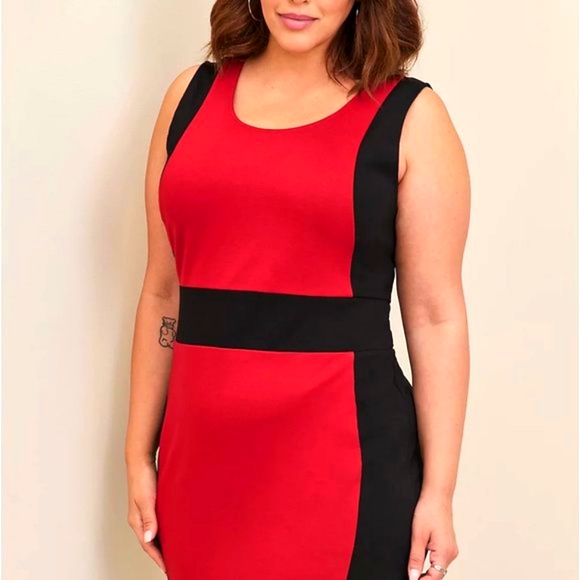 NWT TORRID DRESS - MINI DRESS CONTOUR BODYCON DRESS LUXE PONTE  MACHINE WASHABLE - Picture 6 of 8
